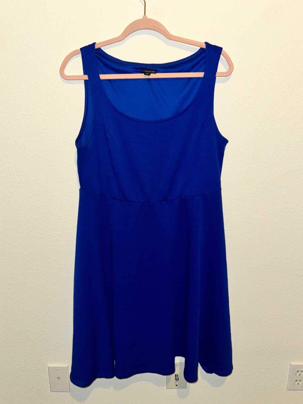 Royal Blue Polyester dress